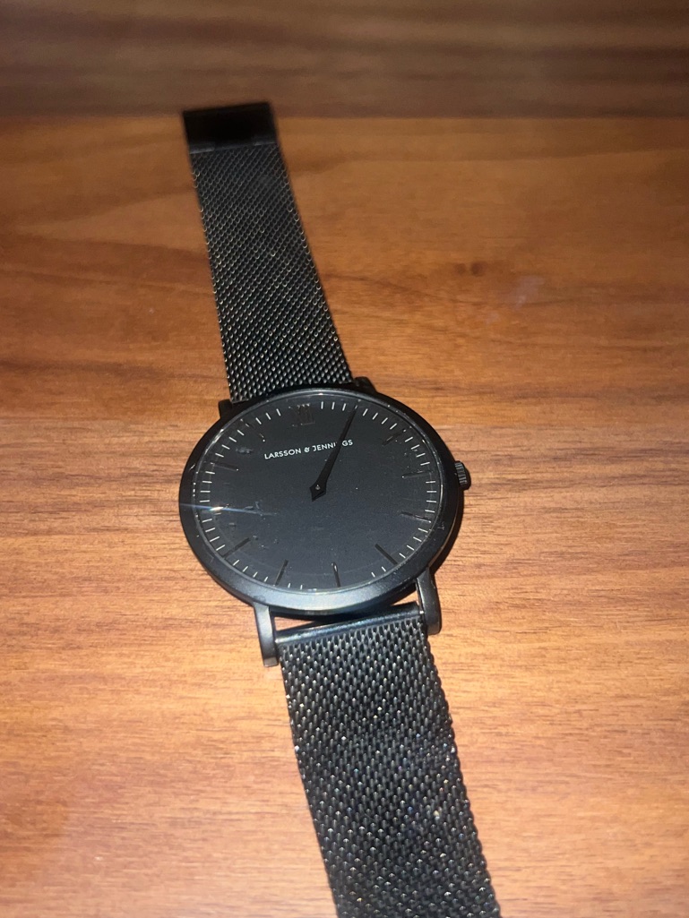 Larsson & Jennings Black Stainless Steel Mesh Band Analog Men's Wristwatch 50m